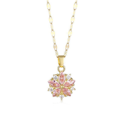 Crystal Snowflake Necklace: A Feminine Touch of Elegance