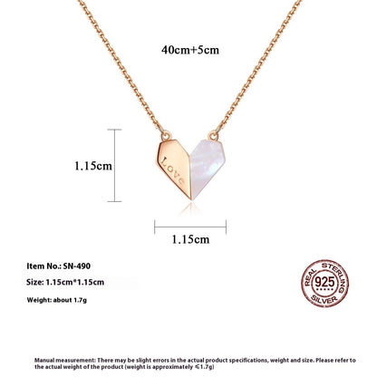 S925 Silver Shell Pendant Necklace: Never Fade Necklace