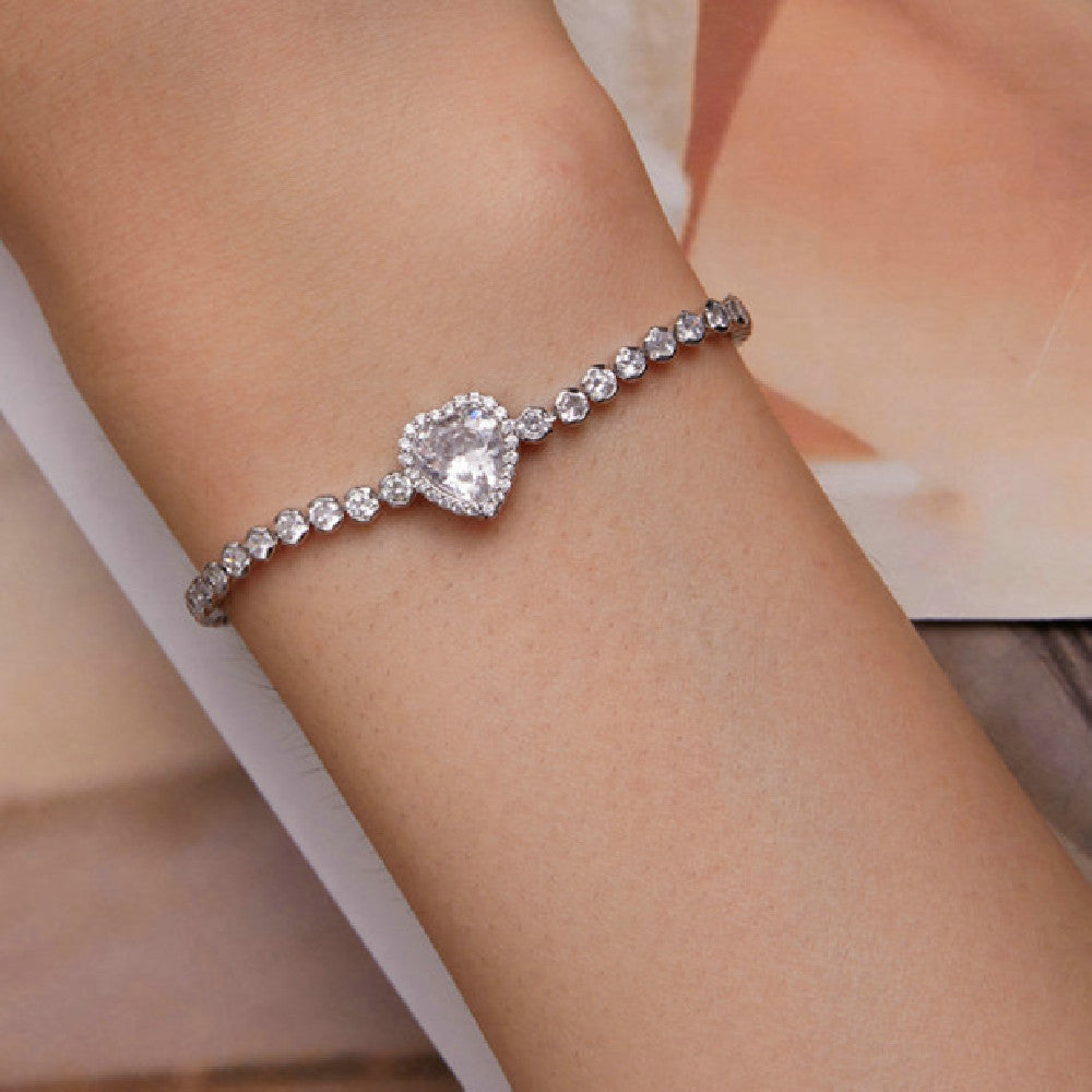 New Sparkling Zirconia Love Bracelet